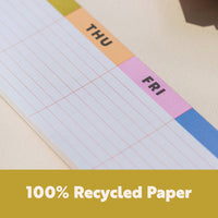 made of recycled paper of keyboard notepad
